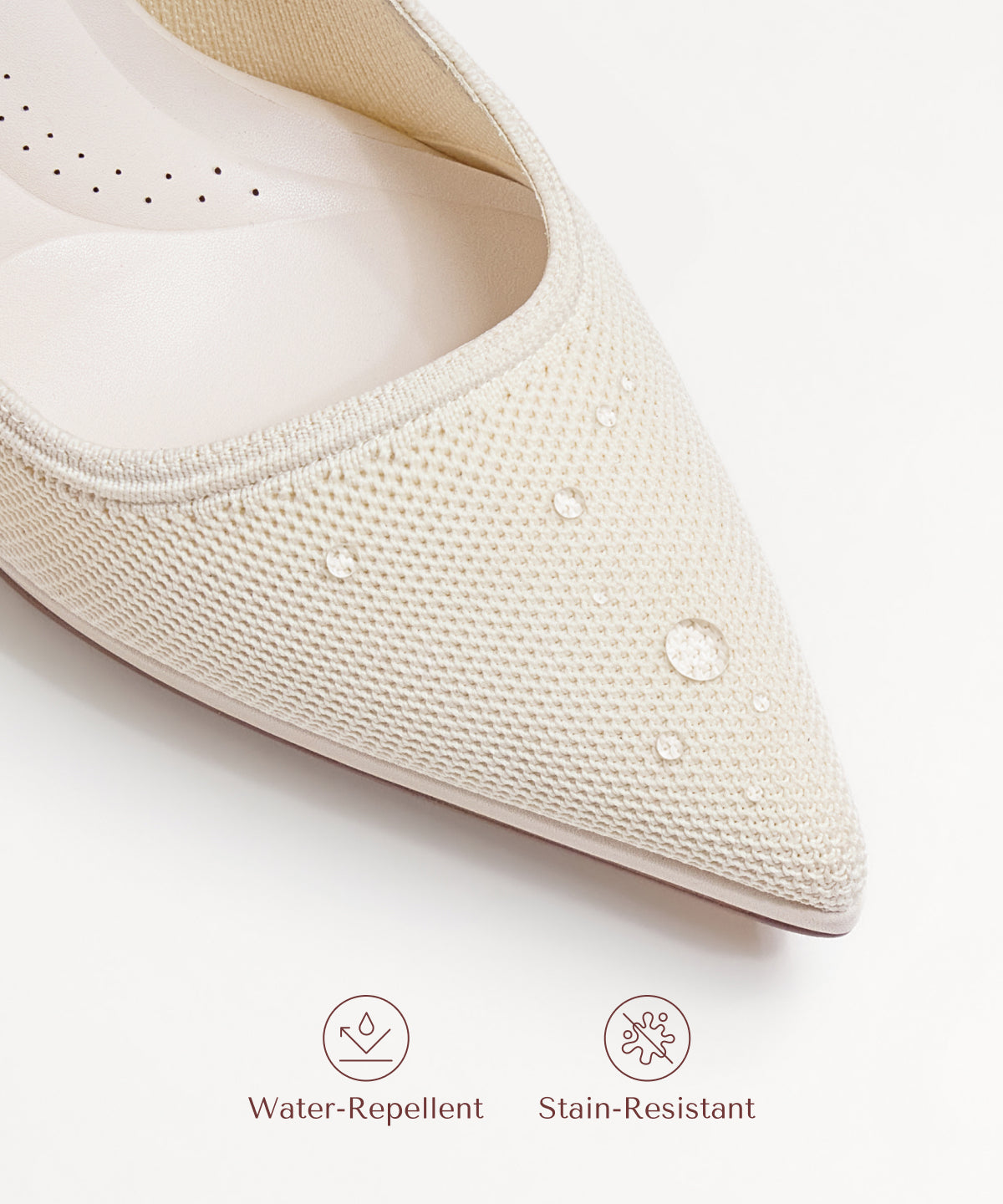 DeltaVista Pointed Toe Heeled Platform Pump