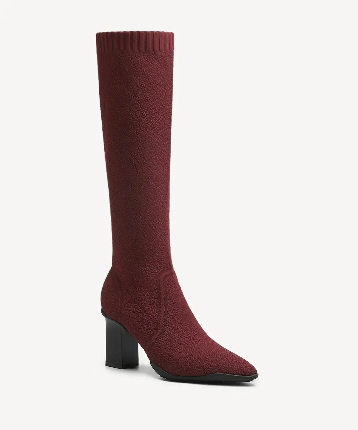 BelleVoyage Block Pointed Toe Heeled High Boot