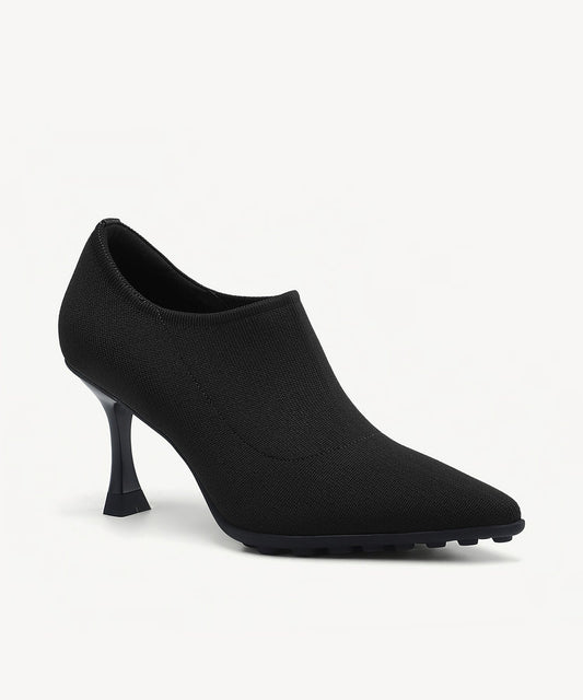 SoftBounce V-Knit Pointed Toe Stiletto Bootie