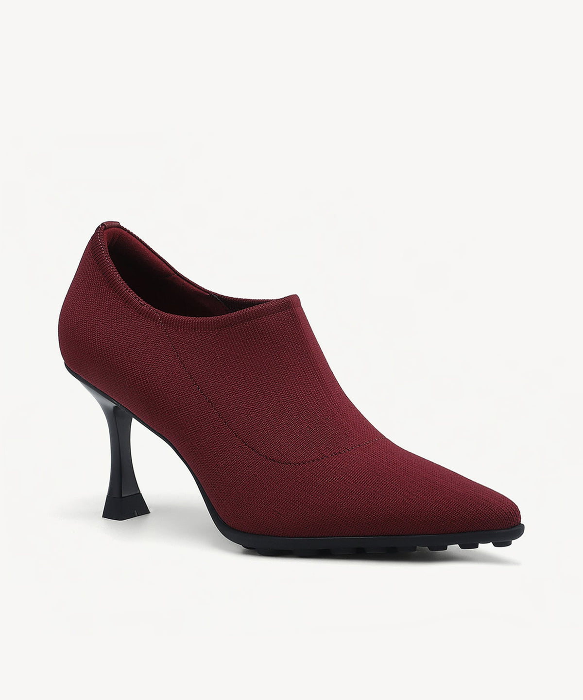 SoftBounce V-Knit Pointed Toe Stiletto Bootie
