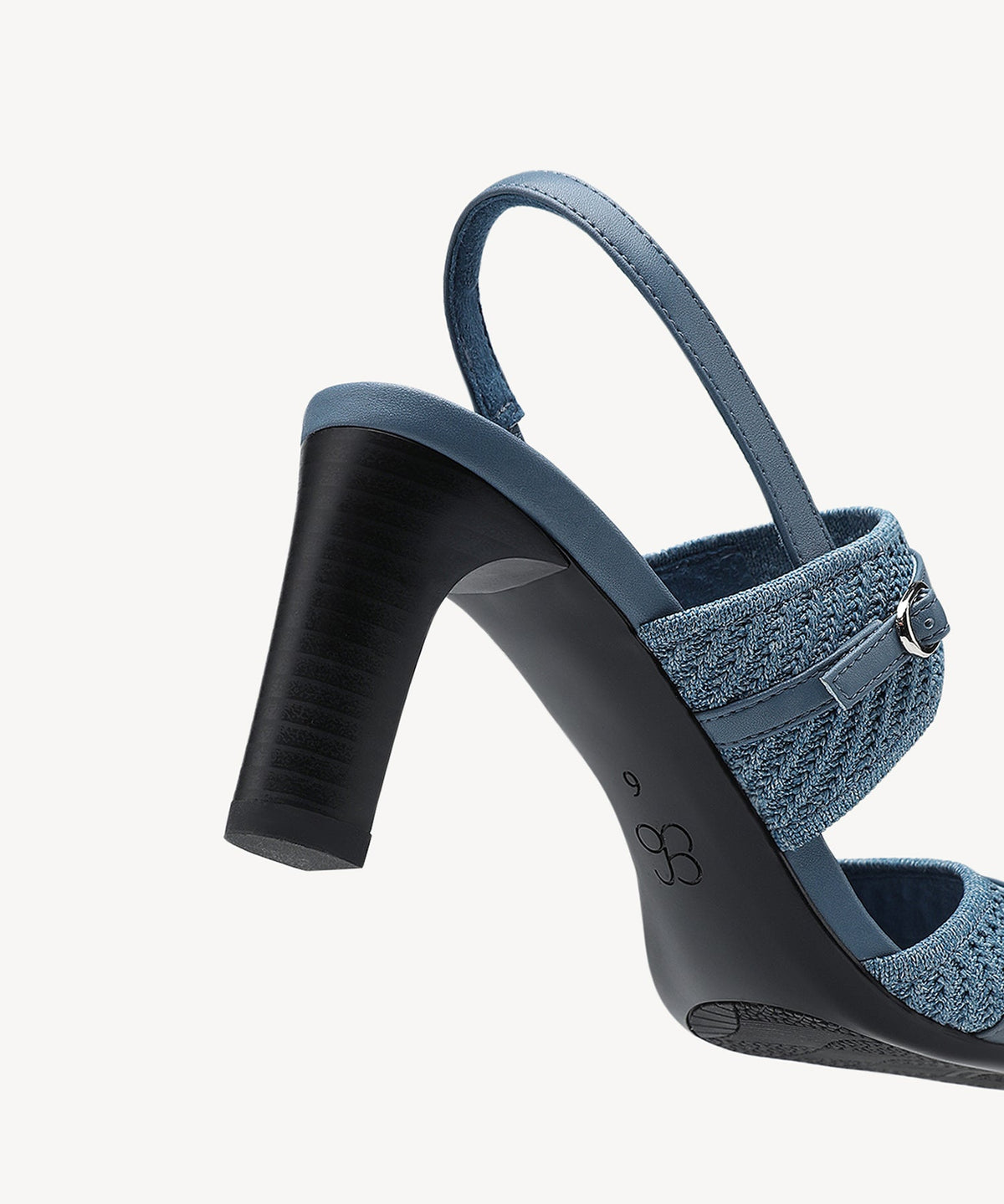 SteadyWeave Block Heeled Double Strap Sandal