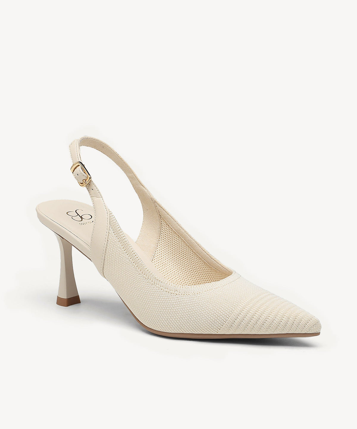 Elegant Ligne Pointed Toe Heeled Slingback