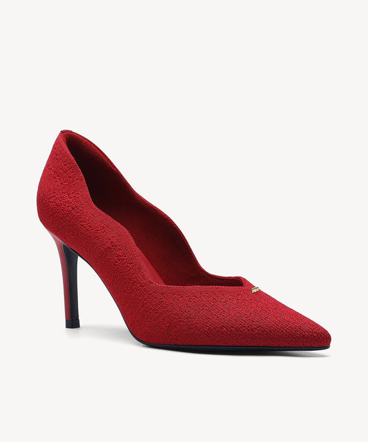Flora V-Flow Pointed Toe Stiletto Heeled Pump