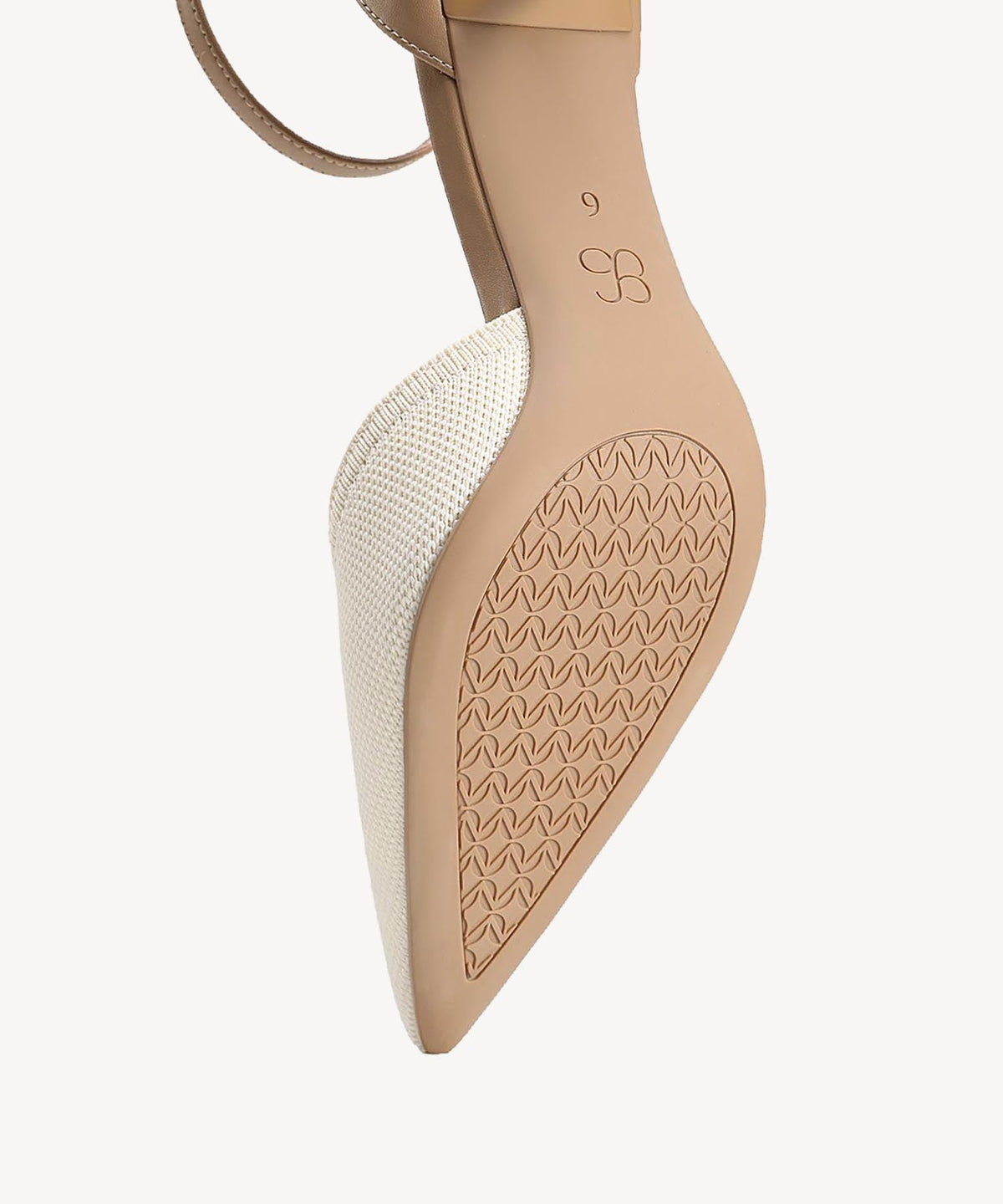 Bicolor Strapped Pointed Toe Stiletto Pump