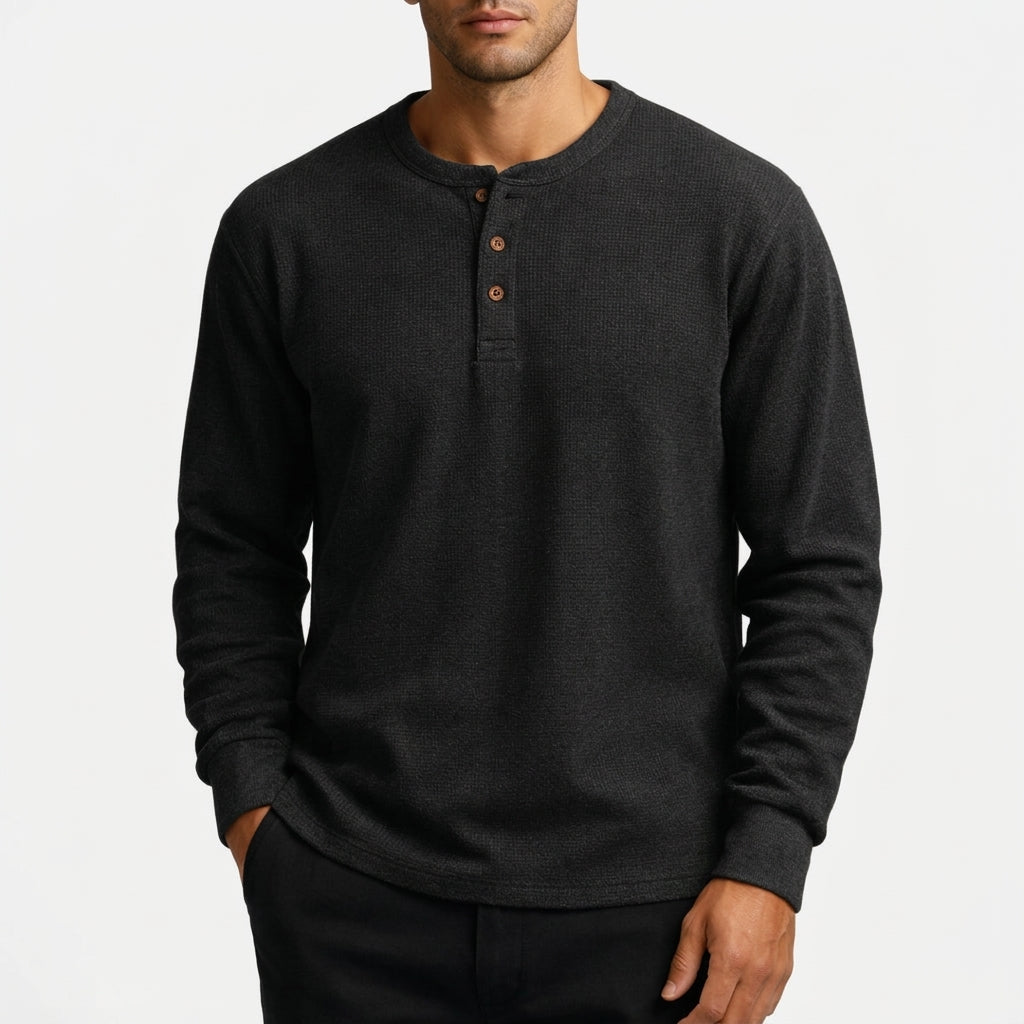 Acadia Waffle Henley