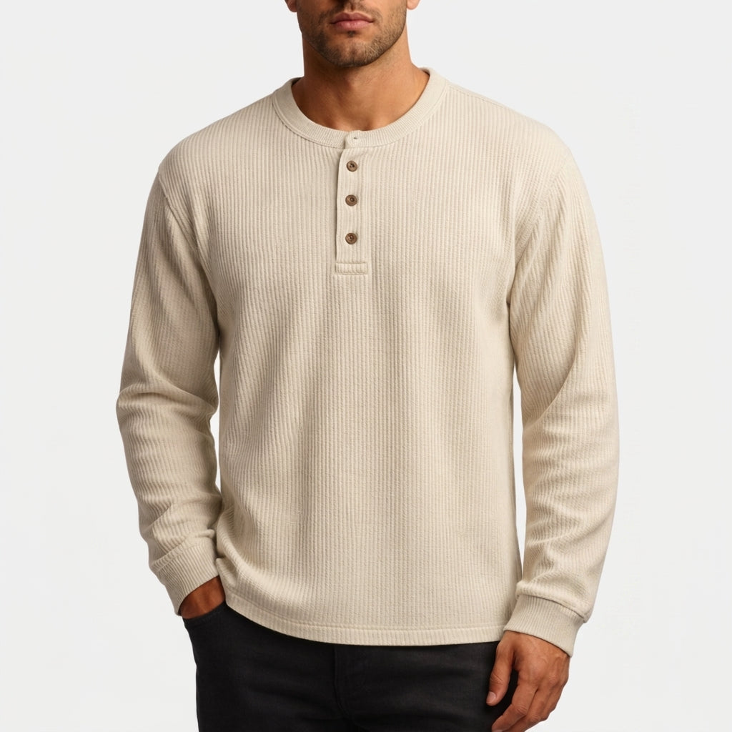 Acadia Waffle Henley