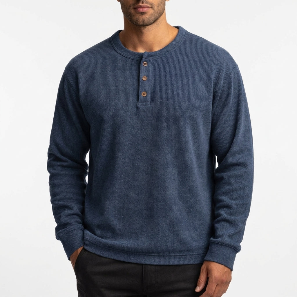 Acadia Waffle Henley