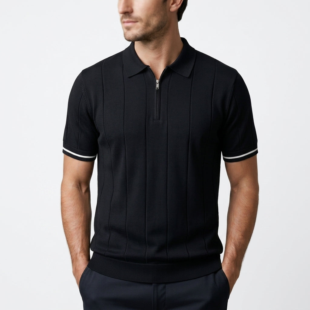 Carlton Zip-Neck Polo