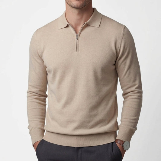 Half Zip Polo Shirt