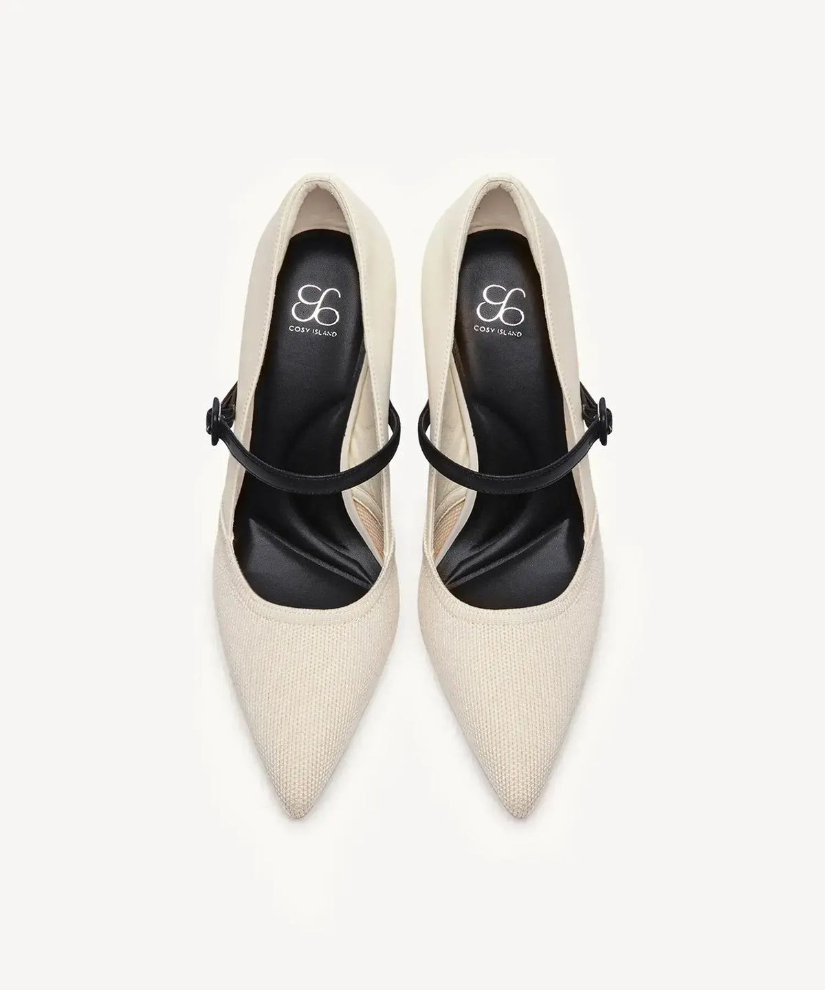 Bicolor Grace Pointed Toe Heeled Pump