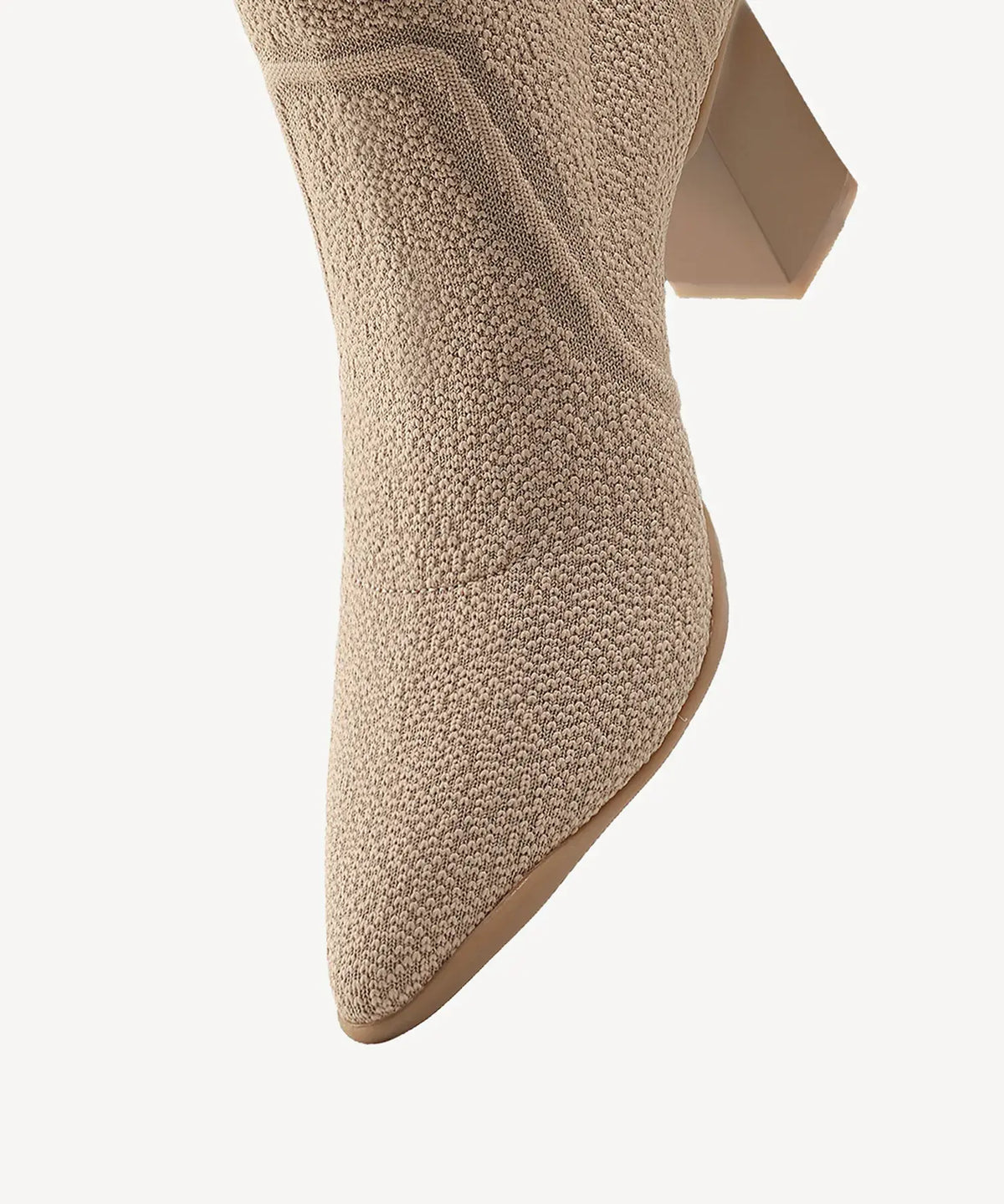 BelleVoyage Block Pointed Toe Sock Ankle Boot