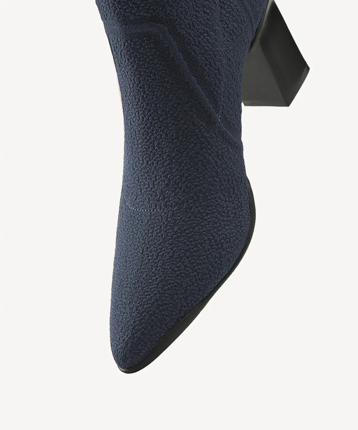 BelleVoyage Block Pointed Toe Sock Ankle Boot