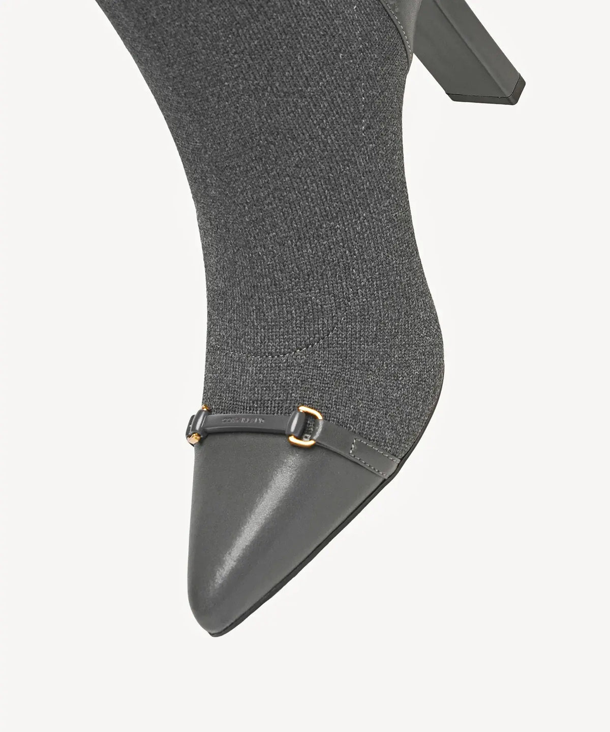 LuxeBit Pointed Toe Heeled High Boot