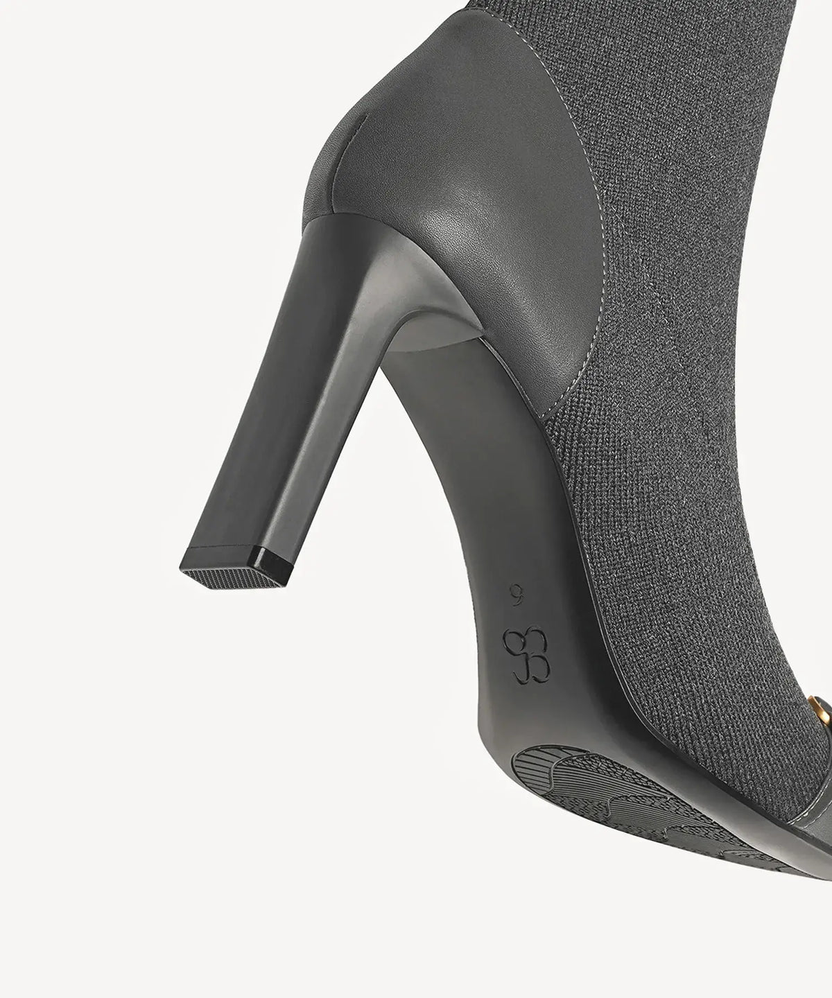 LuxeBit Pointed Toe Heeled High Boot