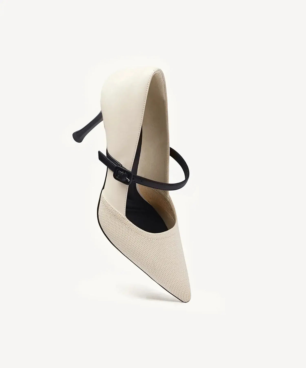 Bicolor Grace Pointed Toe Heeled Pump