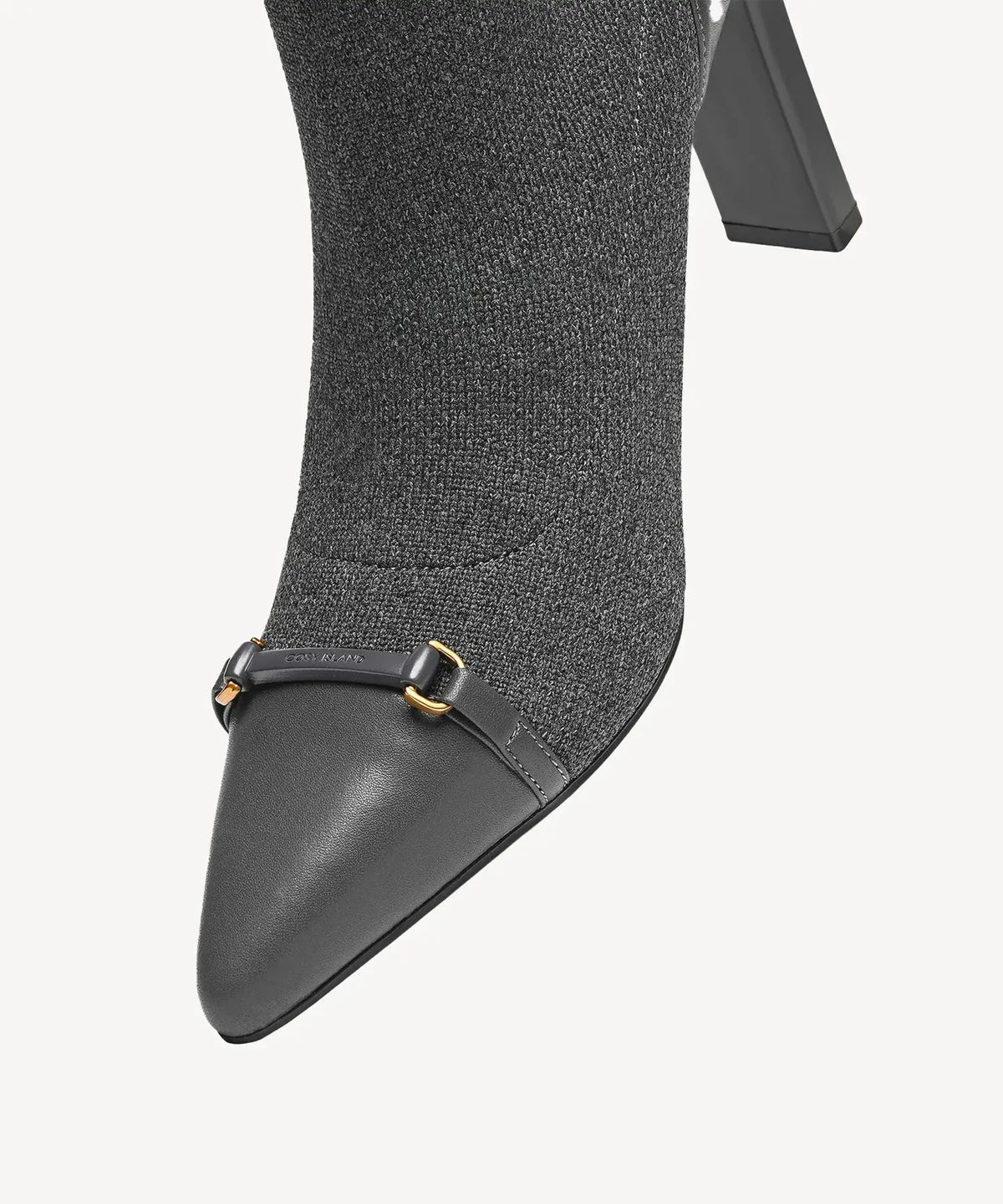 LuxeBit Pointed Toe Heeled Ankle Boot