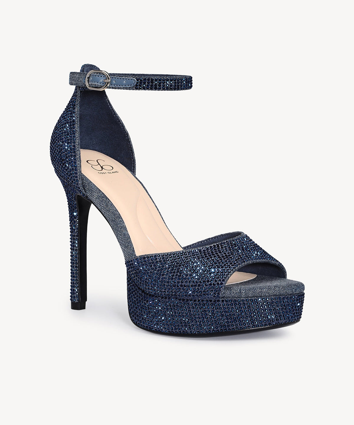 GlimmerRise Strapped Platform Heeled Sandal