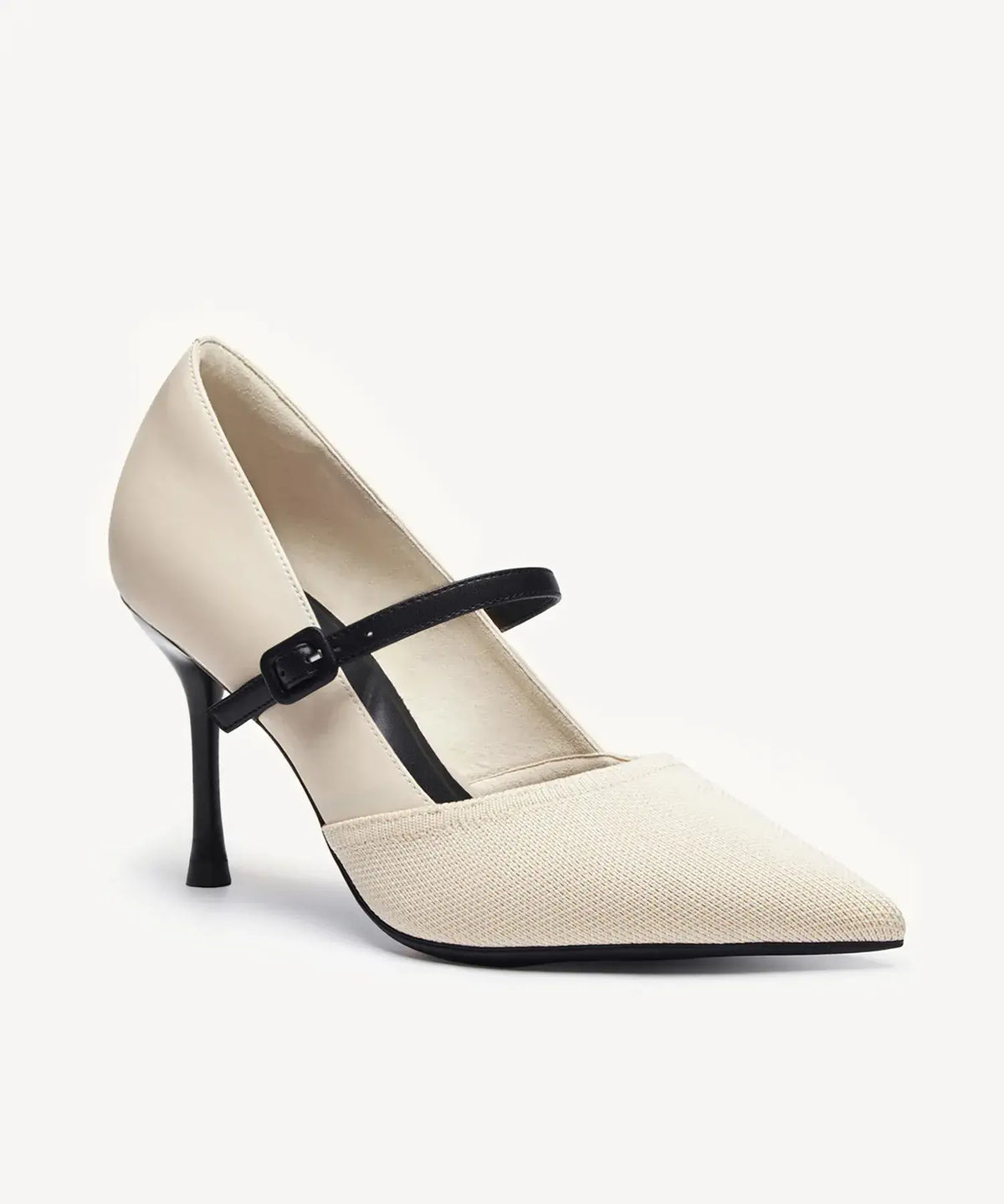 Bicolor Grace Pointed Toe Heeled Pump