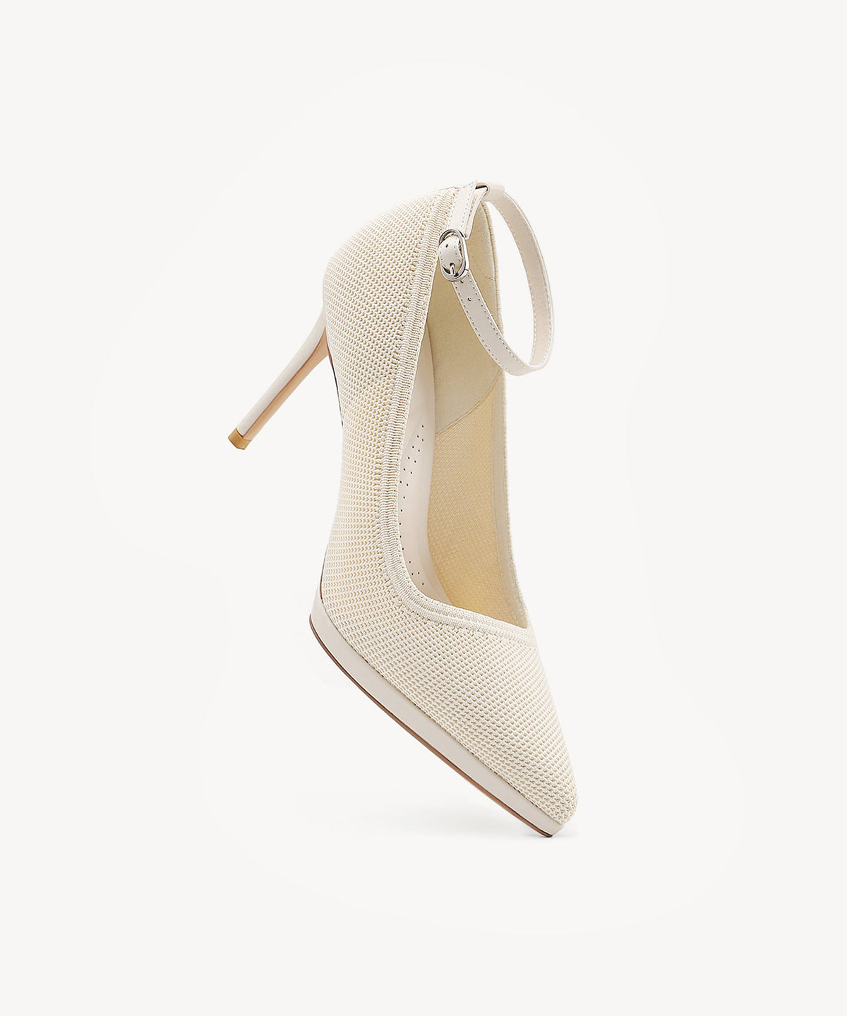 DeltaVista Pointed Toe Heeled Platform Pump