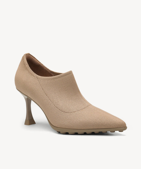 SoftBounce V-Knit Pointed Toe Stiletto Bootie