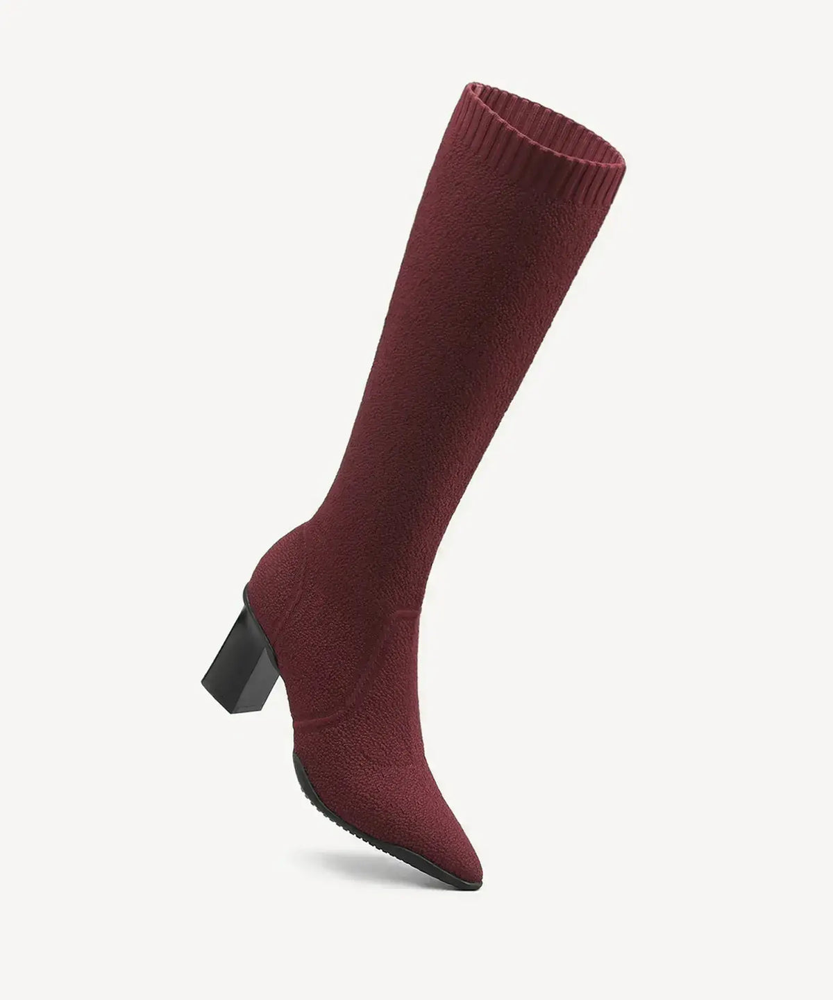 BelleVoyage Block Pointed Toe Heeled High Boot