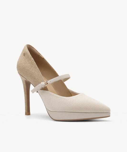 StyleFlex Duet Pointed Toe Heeled Platform Pump