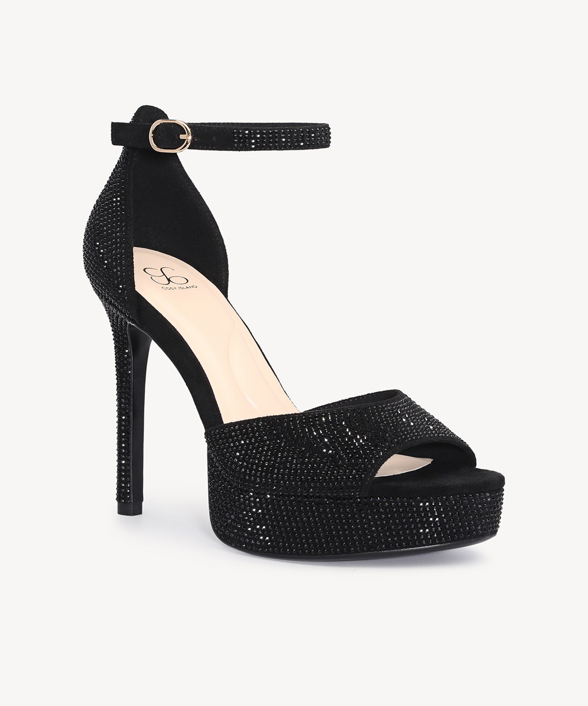 GlimmerRise Strapped Platform Heeled Sandal