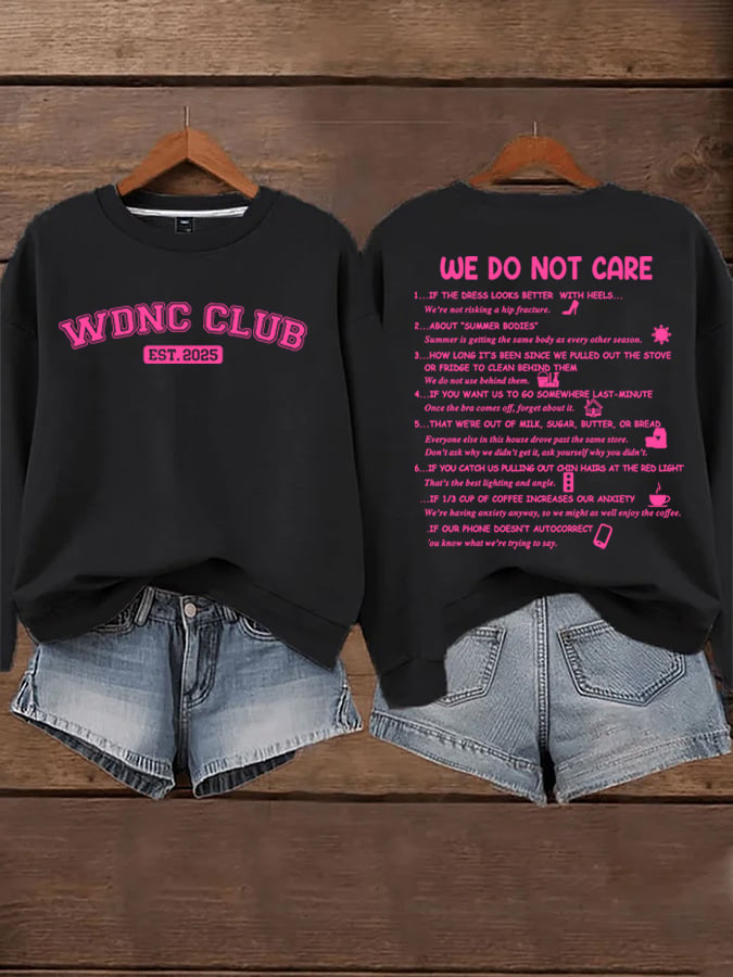 Women's  WDNC Menopause And Perimenopause Print Sweatshirt
