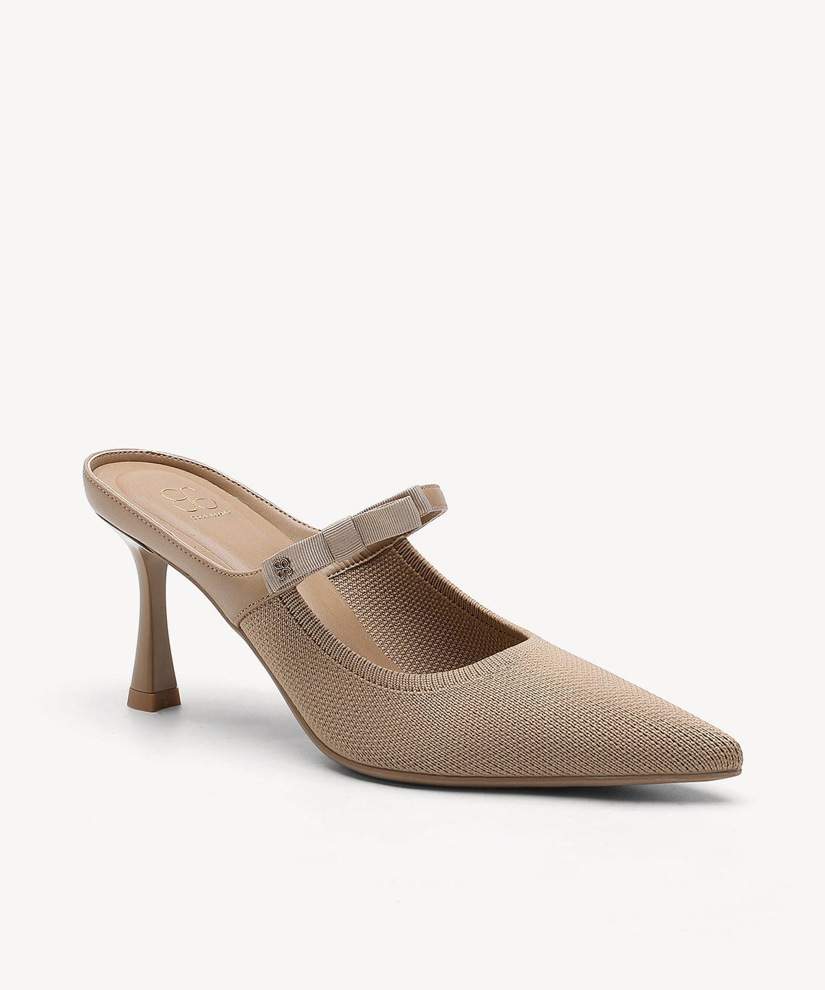 GraceLithe Bow Pointed Toe Heeled Mule