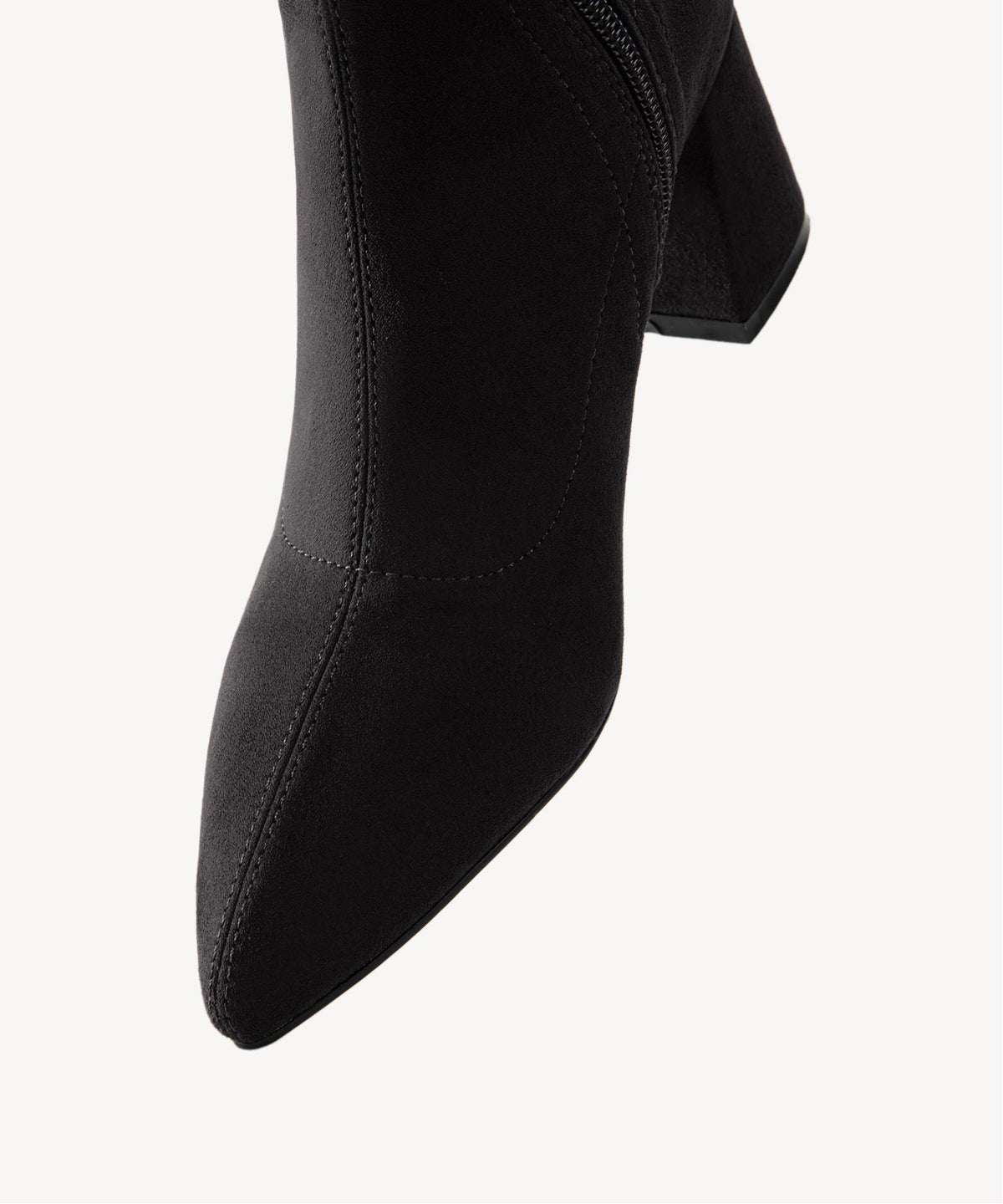 Minimalist Zipper Pointed Toe High Boot