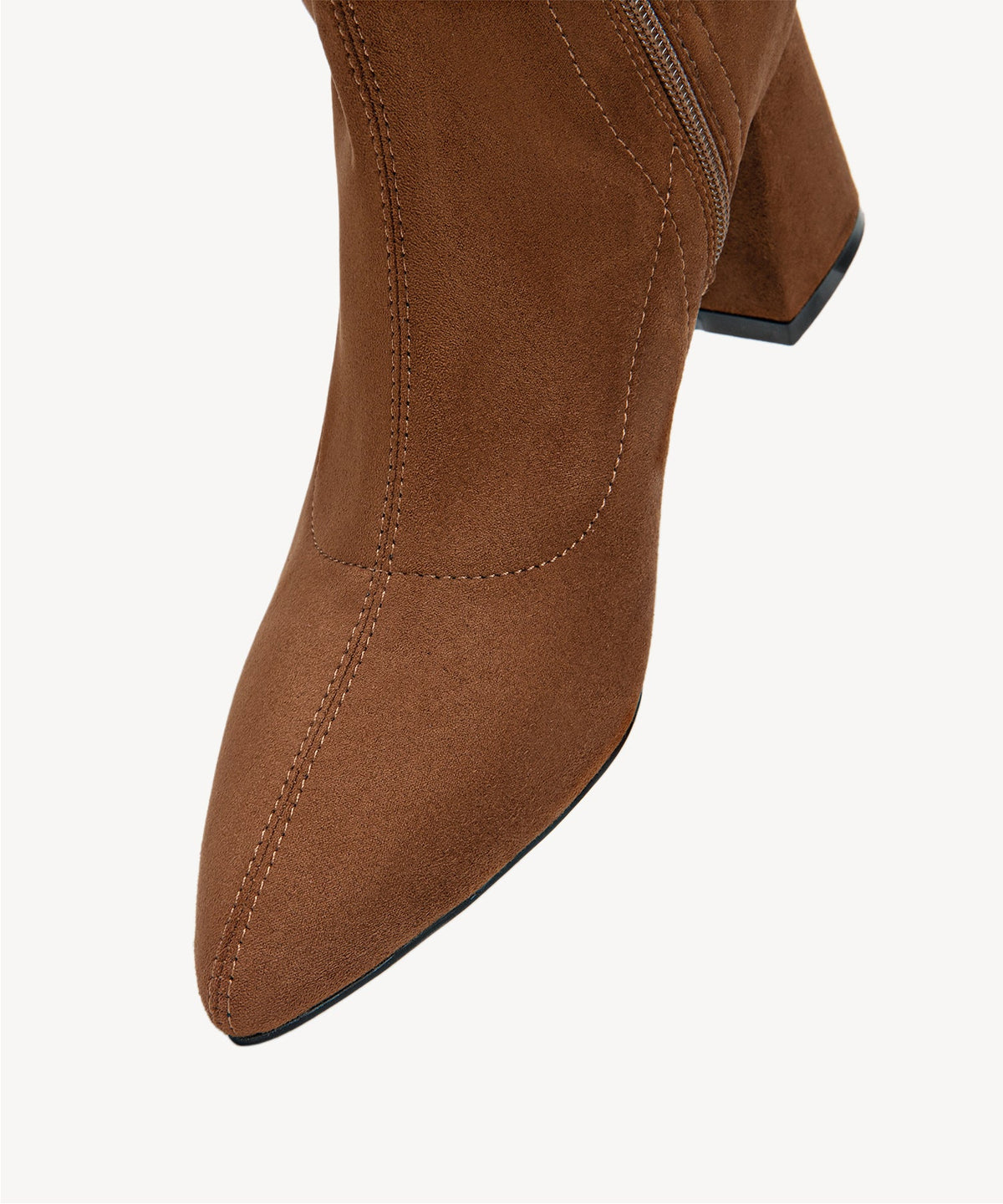 Minimalist Zipper Pointed Toe High Boot