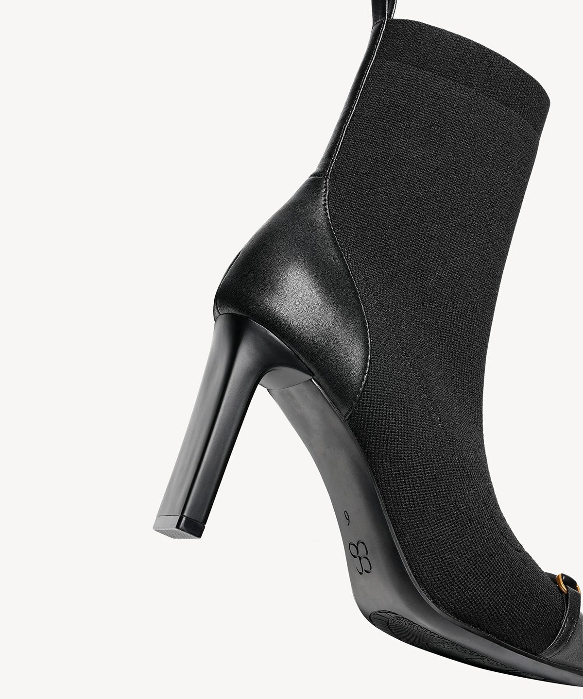 LuxeBit Pointed Toe Heeled Ankle Boot