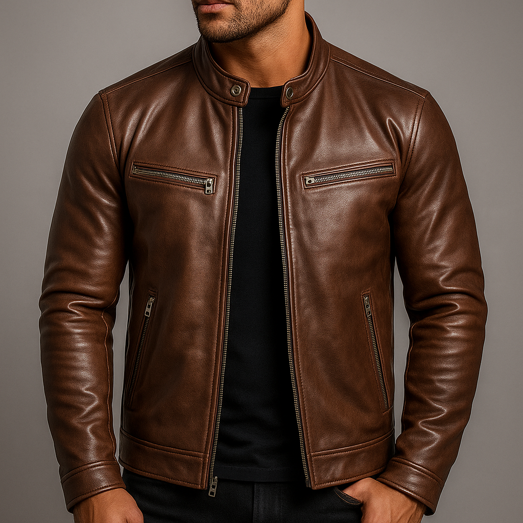 Guillermo | Cazadora Efecto Piel Vintage