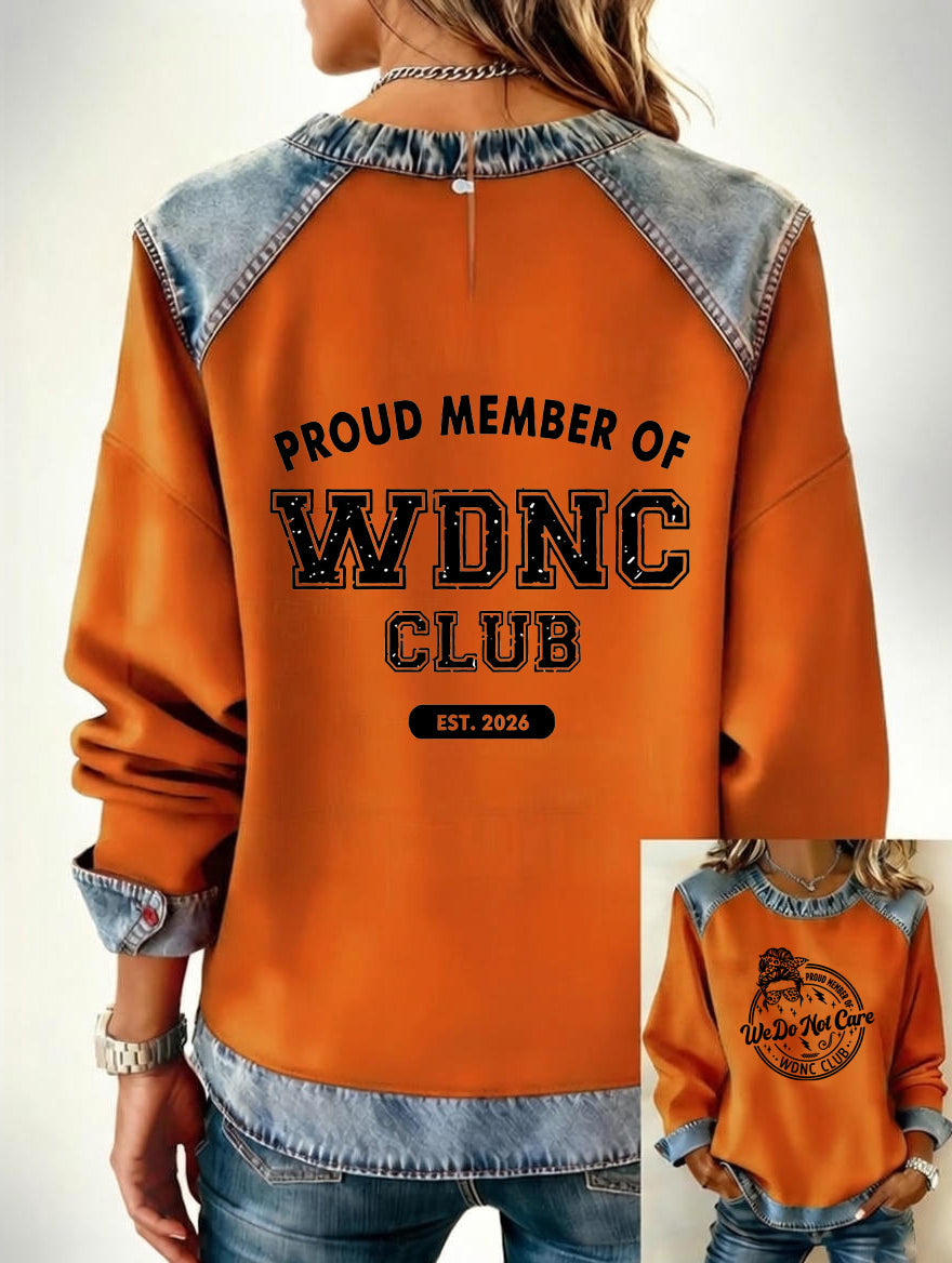 Women's  Retro Funny Proud Member Of Club We Do Not Care Menopause Perimenopause Print  Sweatshirtt