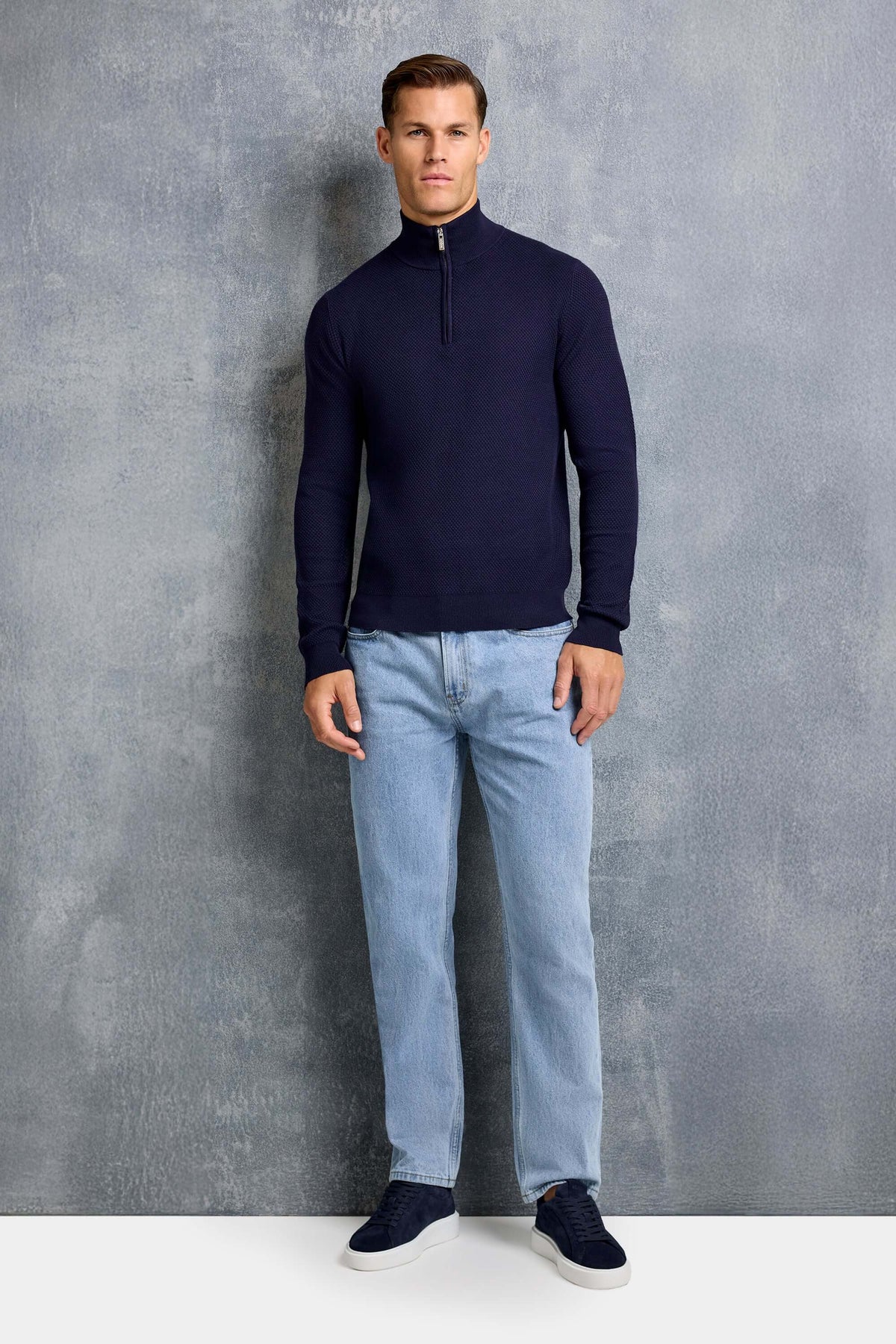 THE FABIO QUARTER ZIP SWEATER