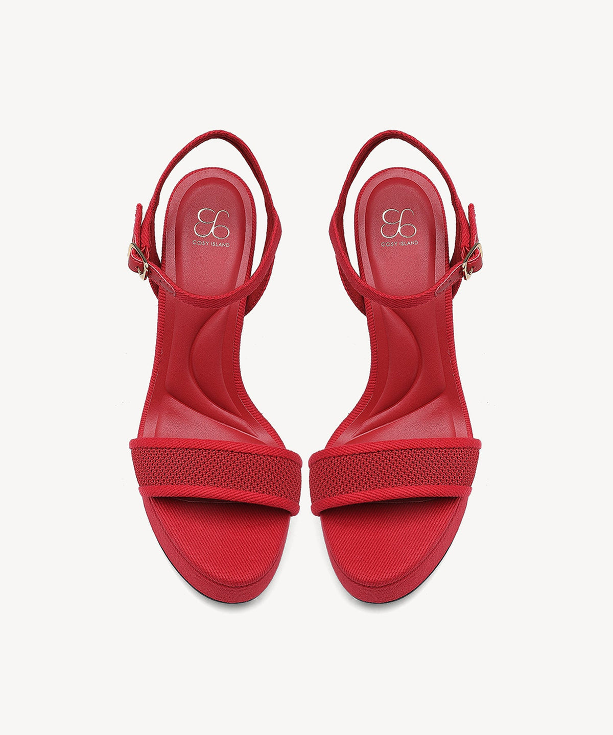 DenimLoft Strapped Platform Heeled Sandal