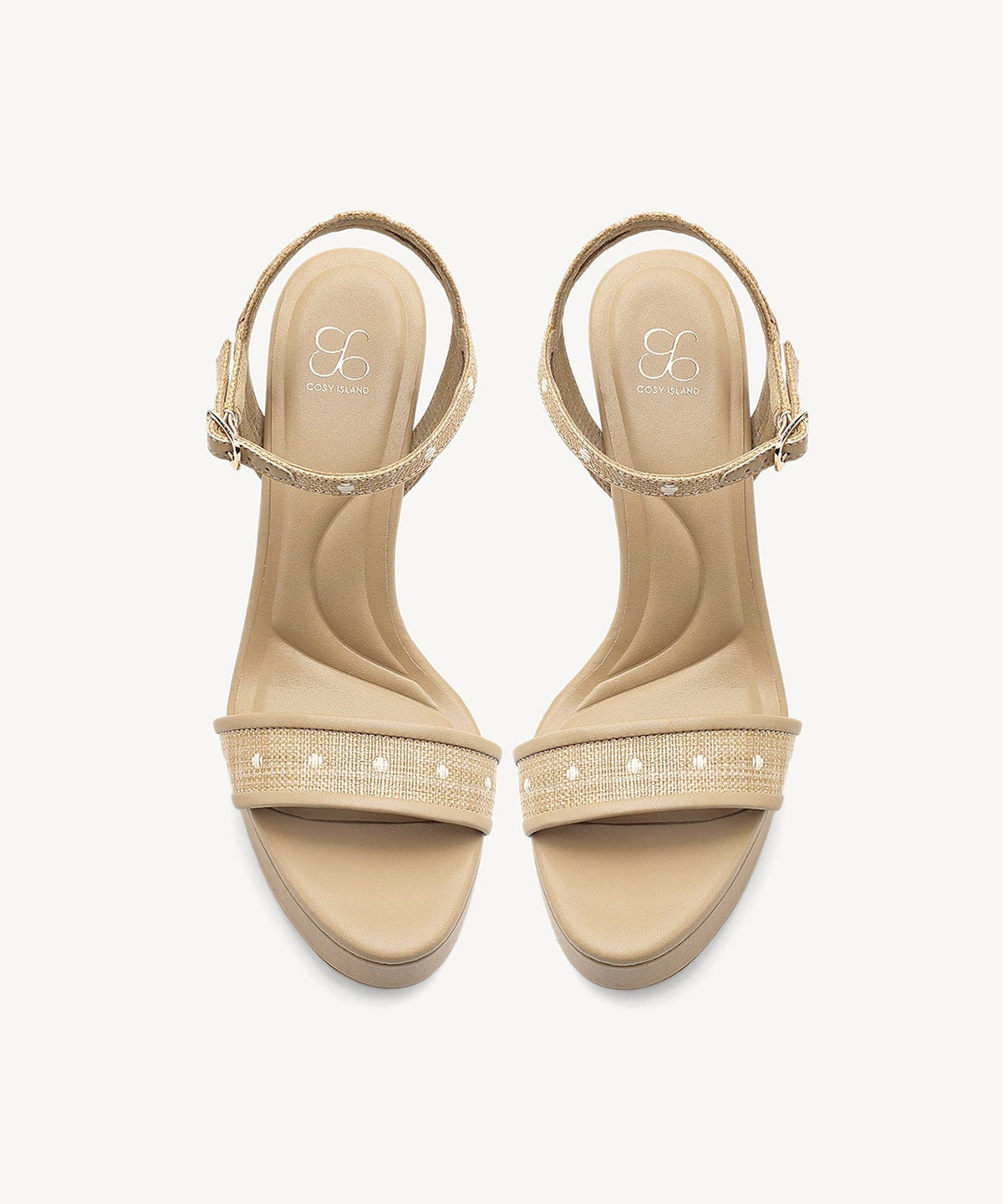 DenimLoft Strapped Platform Heeled Sandal