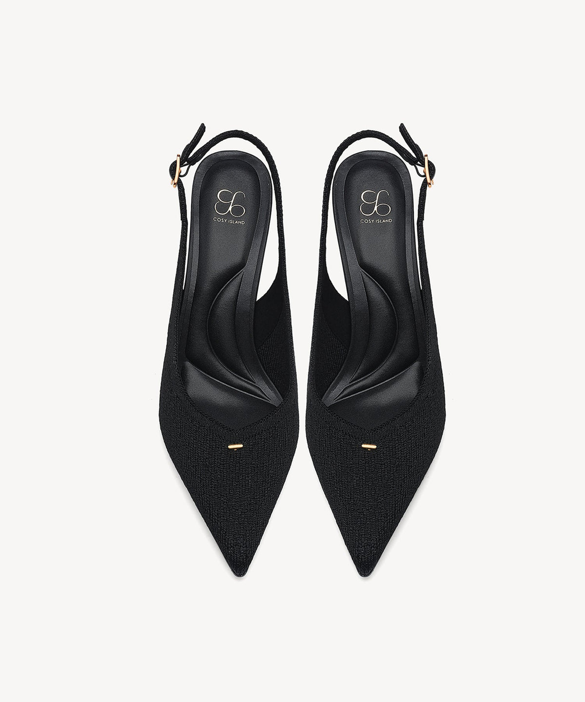 Contour V-Luxe Pointed Toe Heeled Slingback