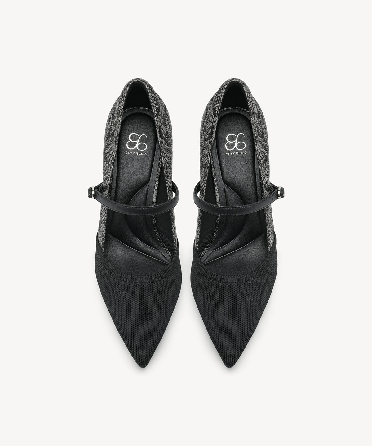 Bicolor Grace Pointed Toe Heeled Pump