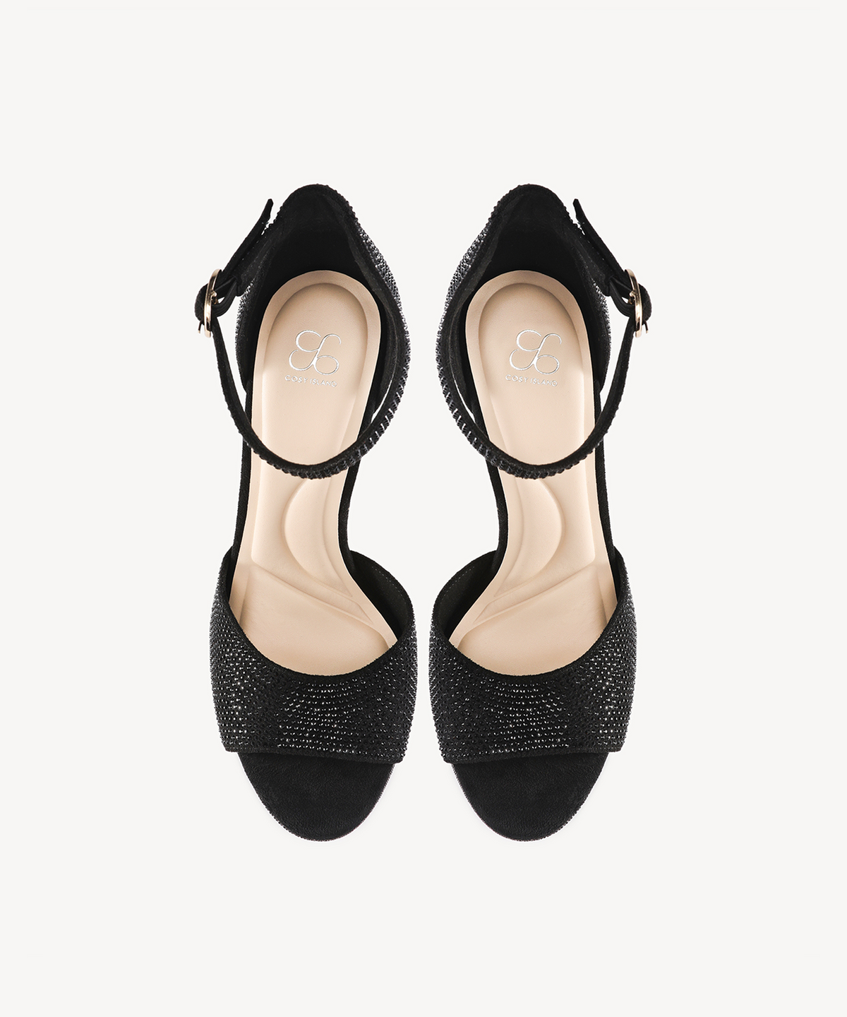 GlimmerRise Strapped Platform Heeled Sandal