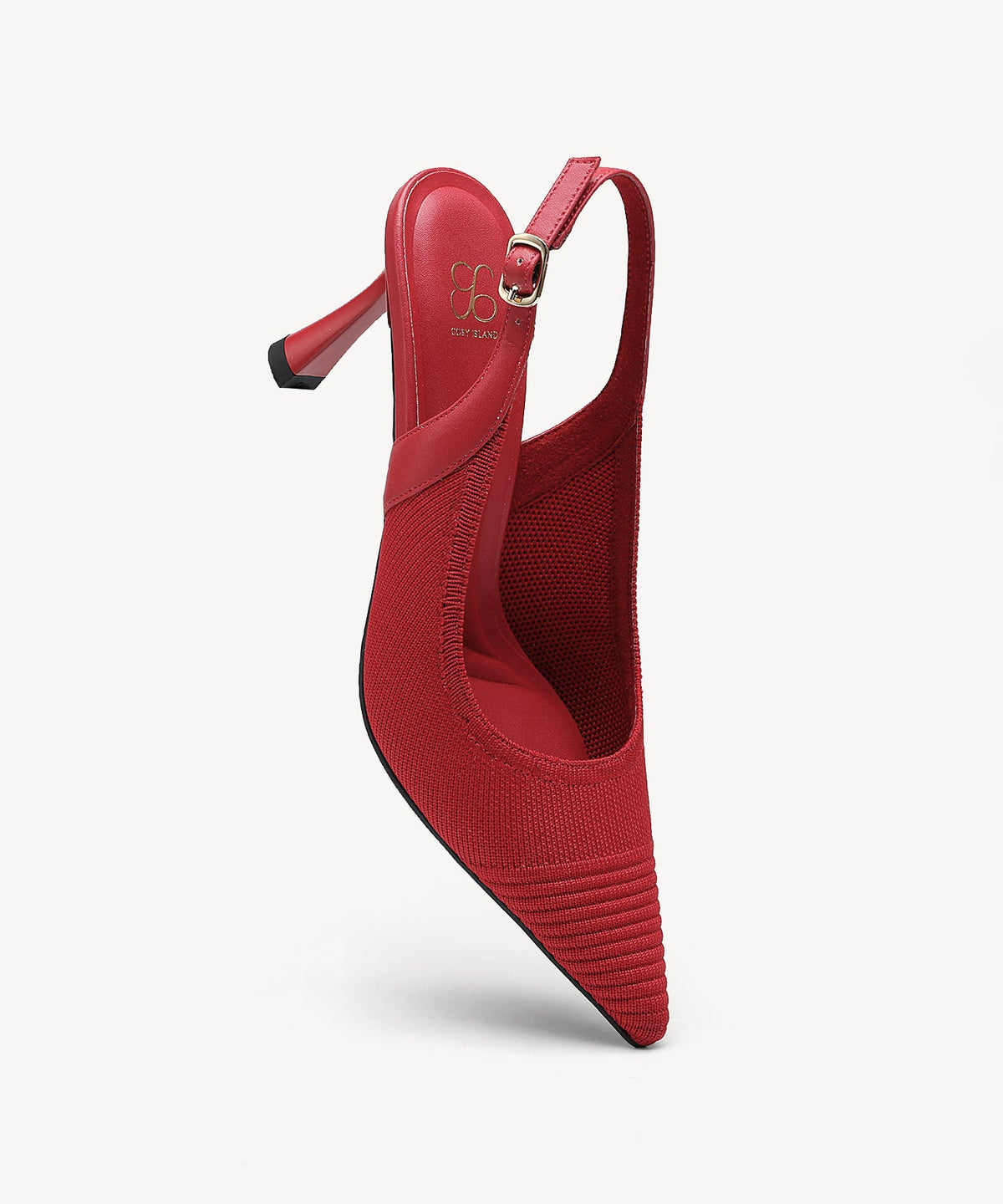 Elegant Ligne Pointed Toe Heeled Slingback