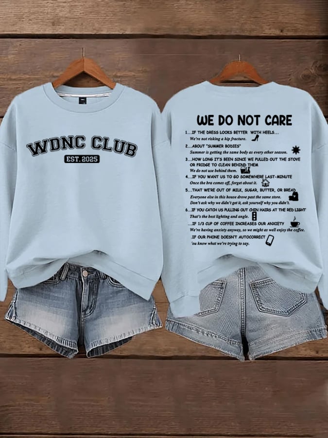Women's  WDNC Menopause And Perimenopause Print Sweatshirt