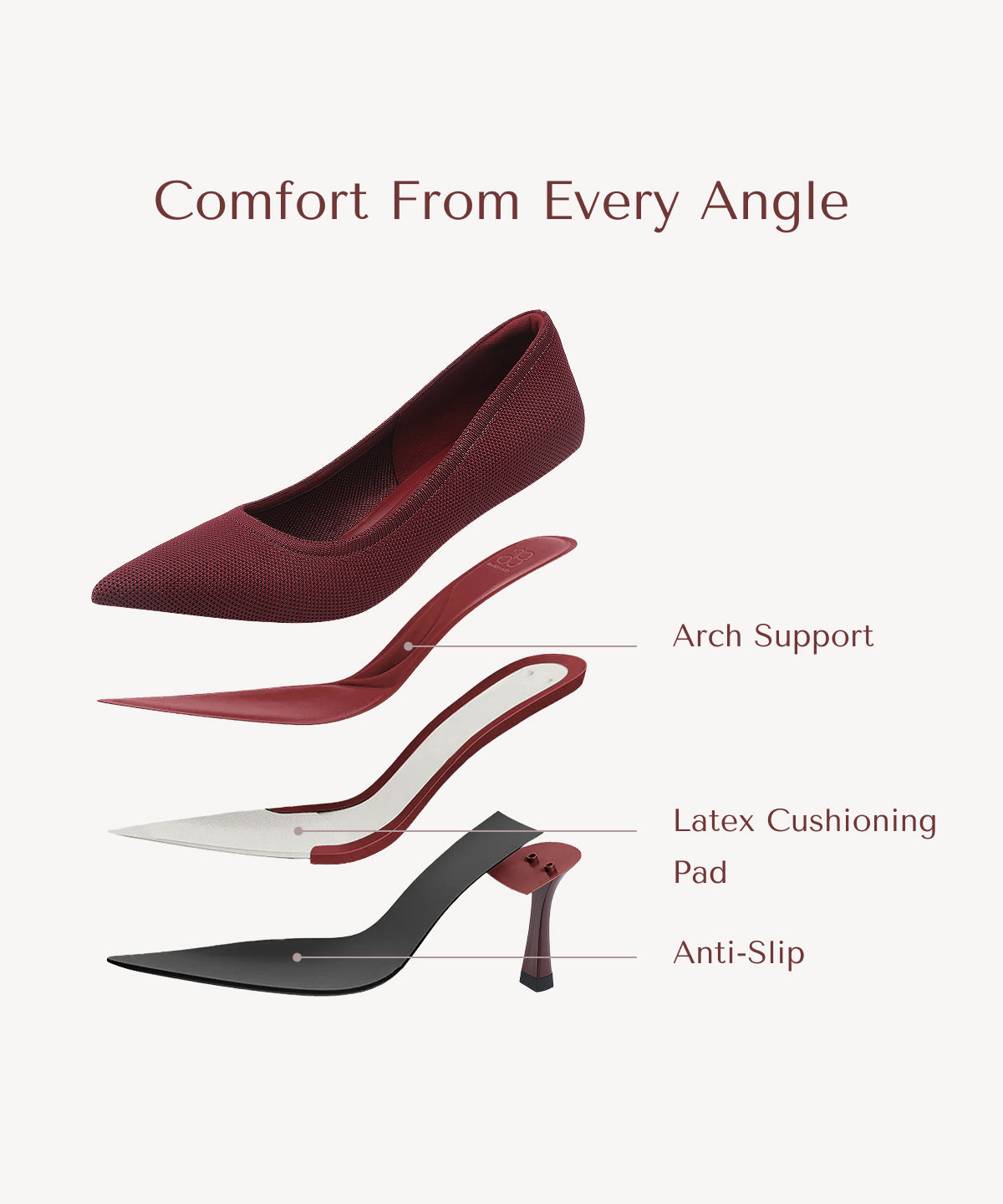 EternalPace Minimalist Stiletto Heeled Pump