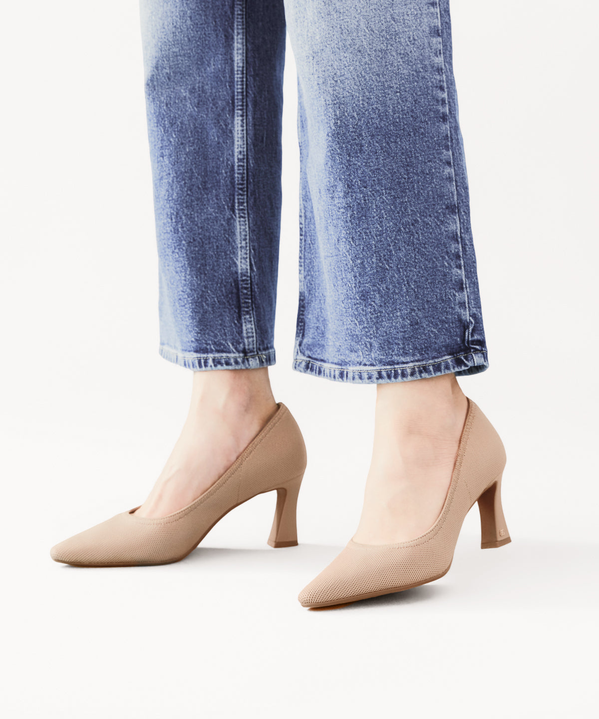 SerenTouch Pointed Toe Heeled Pump