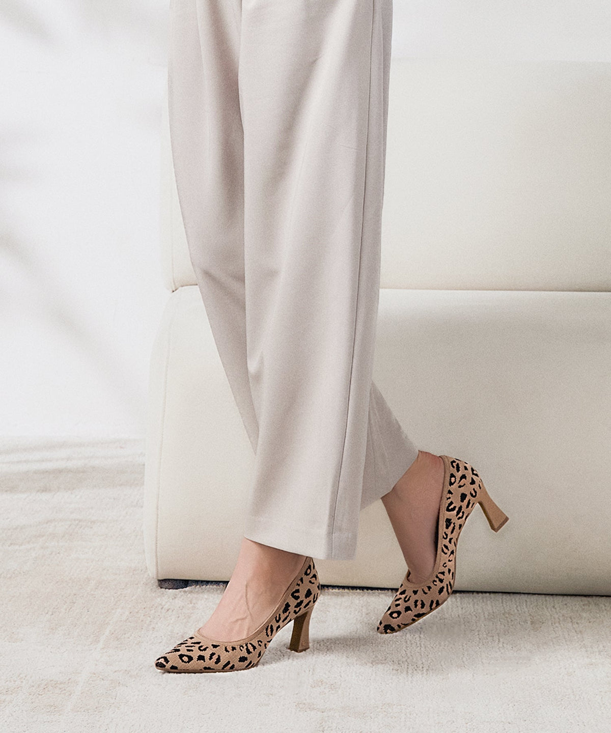 SerenTouch Pointed Toe Heeled Pump
