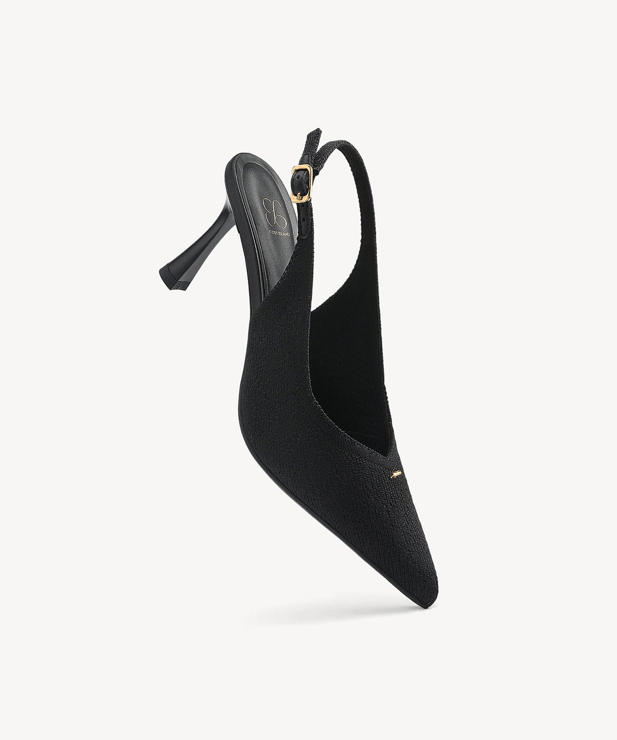 Contour V-Luxe Pointed Toe Heeled Slingback