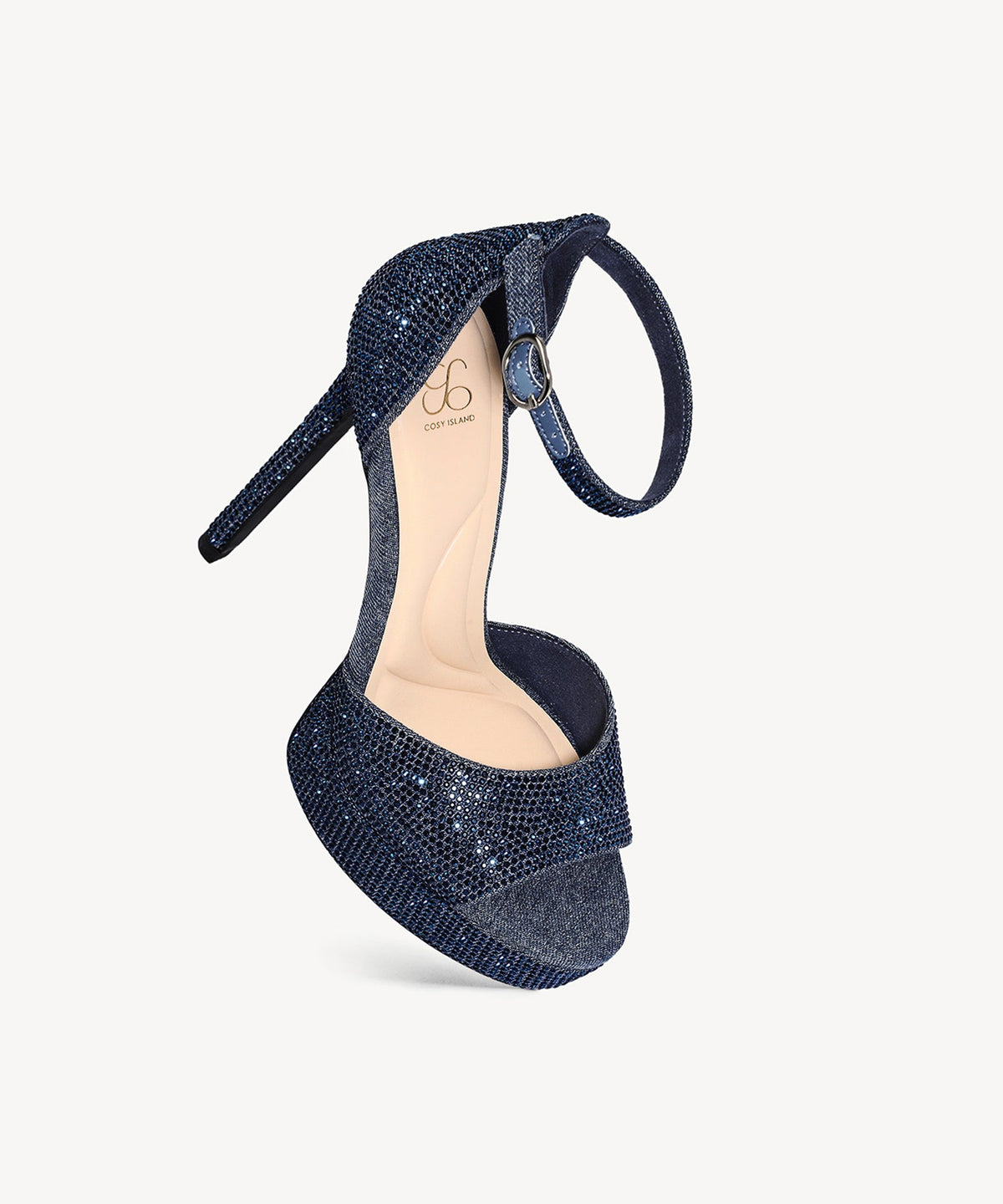 GlimmerRise Strapped Platform Heeled Sandal