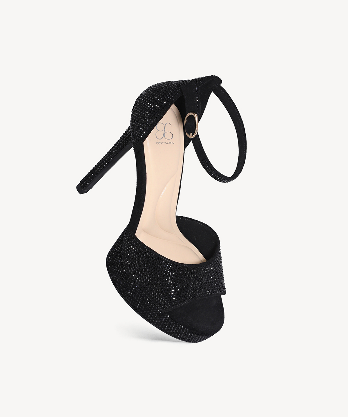 GlimmerRise Strapped Platform Heeled Sandal