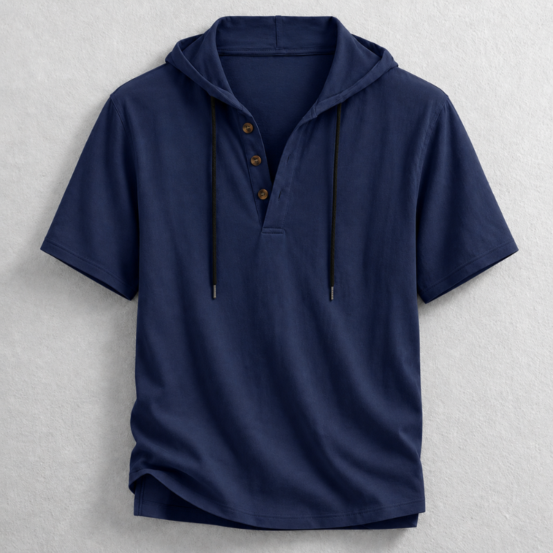 Camisa Henley Blake con capucha