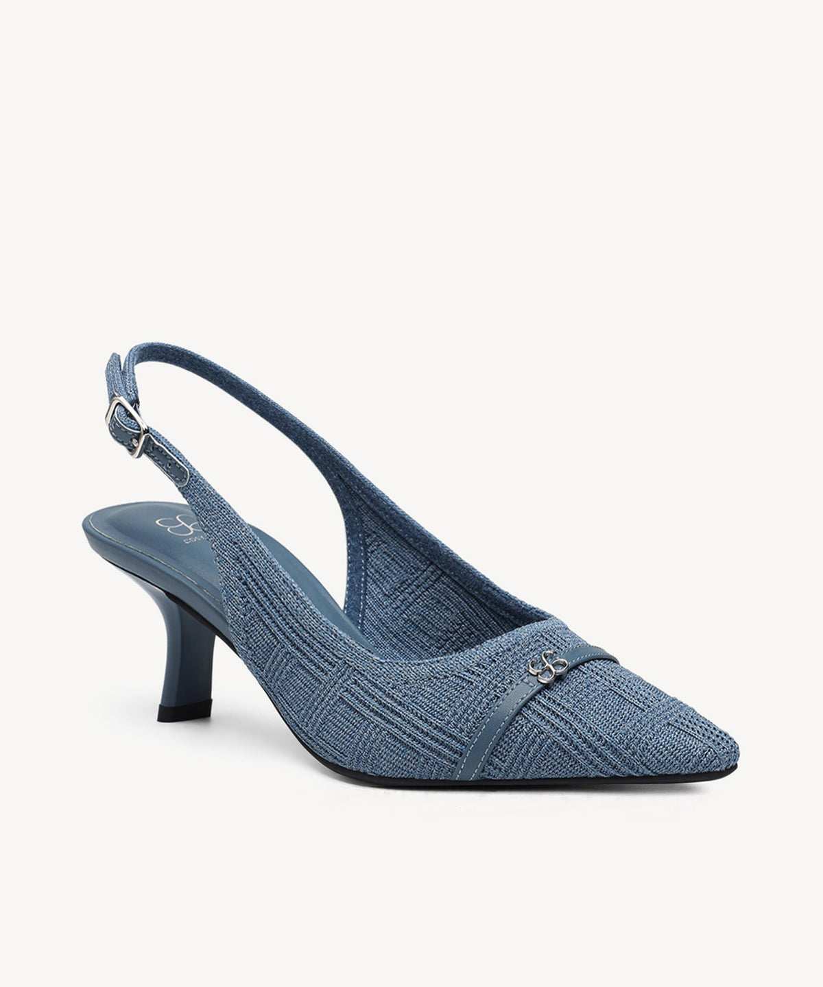 LineWeave Kitten Pointed Toe Heeled Slingback
